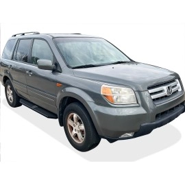 APS IB08PJF2H - Flat Style Door-to-Door Black Stainless Steel Running Boards