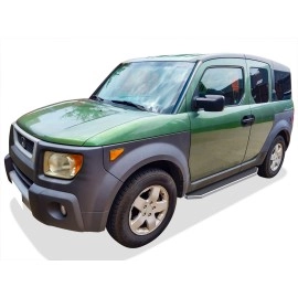 APS IB08RAB3Y - Flat Style Door-to-Door Polished Stainless Steel Running Boards