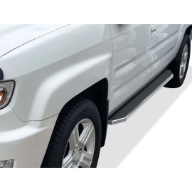 APS IB08RAB4Y - Flat Style Door-to-Door Polished Stainless Steel Running Boards