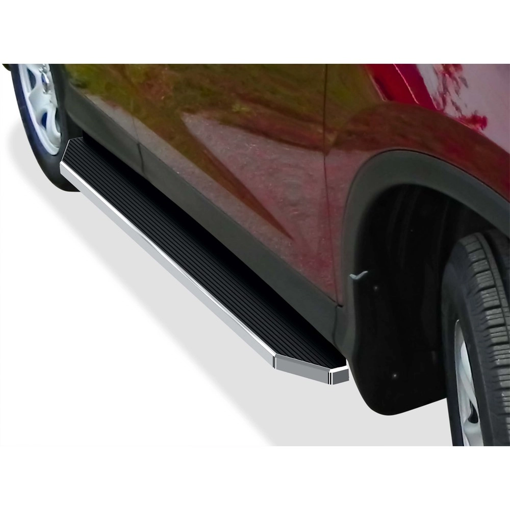 APS IB08RAJ9Y - Flat Style Door-to-Door Polished Stainless Steel Running Boards