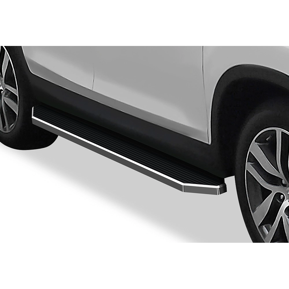 APS IB08RCE2Y - Flat Style Door-to-Door Polished Stainless Steel Running Boards
