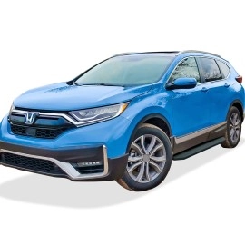 APS IB08RCE6H - Flat Style Door-to-Door Black Stainless Steel Running Boards