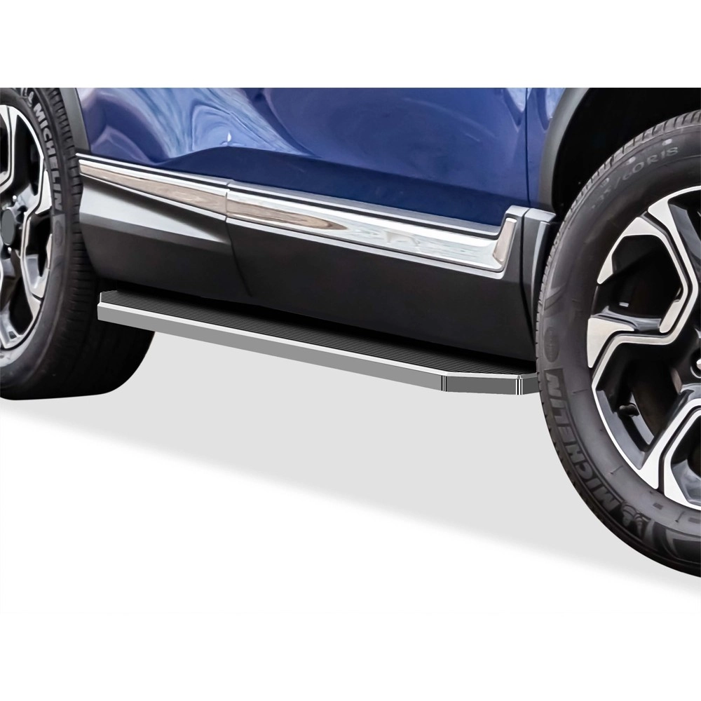 APS IB08RCE6Y - Flat Style Door-to-Door Polished Stainless Steel Running Boards