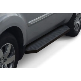APS IB08RIG0H - Flat Style Door-to-Door Black Stainless Steel Running Boards