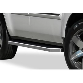 APS IB08RIG0Y - Flat Style Door-to-Door Polished Stainless Steel Running Boards