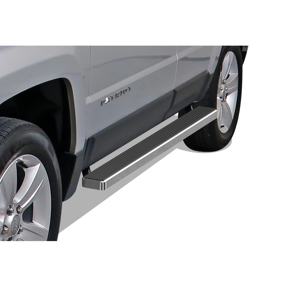 APS IB10DAI2A - 4" iStep Style Door-to-Door Hairline Aircraft Aluminum Side Steps