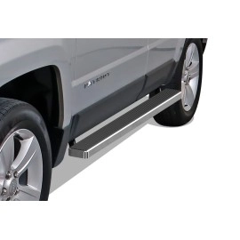 APS IB10DAI2A - 4" iStep Style Door-to-Door Hairline Aircraft Aluminum Side Steps