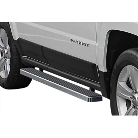 APS IB10EAI2C - 5" iStep Style Door-to-Door Hairline Stainless Steel Side Steps