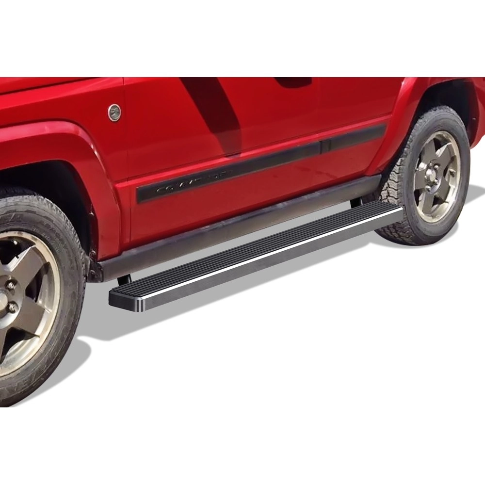 APS IB10EAJ5A - 5" iStep Style Door-to-Door Hairline Stainless Steel Side Steps