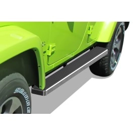 APS IB10EAJ7A - 5" iStep Style Door-to-Door Hairline Stainless Steel Side Steps