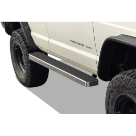 APS IB10EBA7A - 5" iStep Style Door-to-Door Hairline Stainless Steel Side Steps