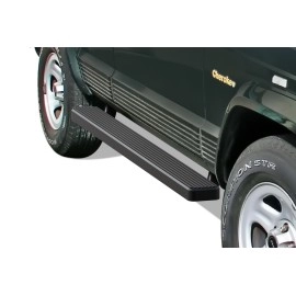 APS IB10EBA7B - 5" iStep Style Door-to-Door Black Stainless Steel Side Steps