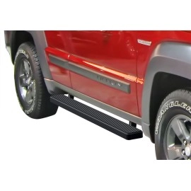 APS IB10EBA9B - 5" iStep Style Door-to-Door Black Stainless Steel Side Steps