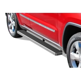 APS IB10EBG7A - 5" iStep Style Door-to-Door Hairline Stainless Steel Side Steps