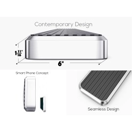 APS IB10FAA1A - 6" iStep Style Door-to-Door Hairline Stainless Steel Side Steps