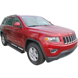 APS IB10FBG7B - 6" iStep Style Door-to-Door Black Stainless Steel Side Steps