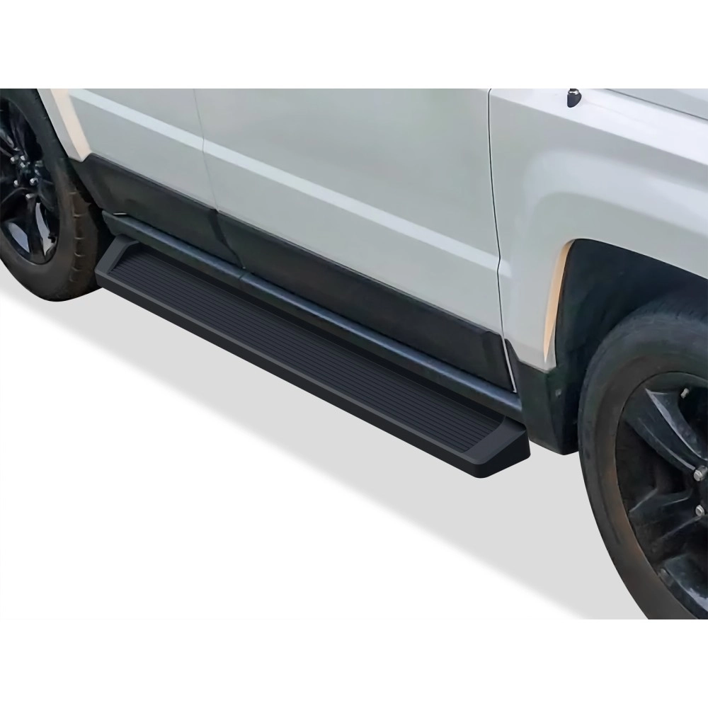 APS IB10RAI2B - 6" iRunning Board Door-to-Door Black Aircraft Aluminum Running Boards
