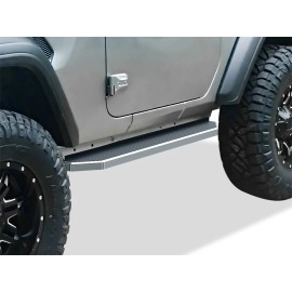 APS IB10RAJ6Y - Flat Style Door-to-Door Polished Stainless Steel Running Boards