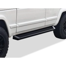 APS IB10RBA7B - 6" iRunning Board Door-to-Door Black Aircraft Aluminum Running Boards