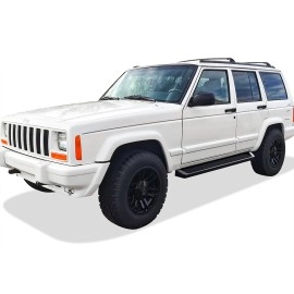 APS IB10RBA7B - 6" iRunning Board Door-to-Door Black Aircraft Aluminum Running Boards