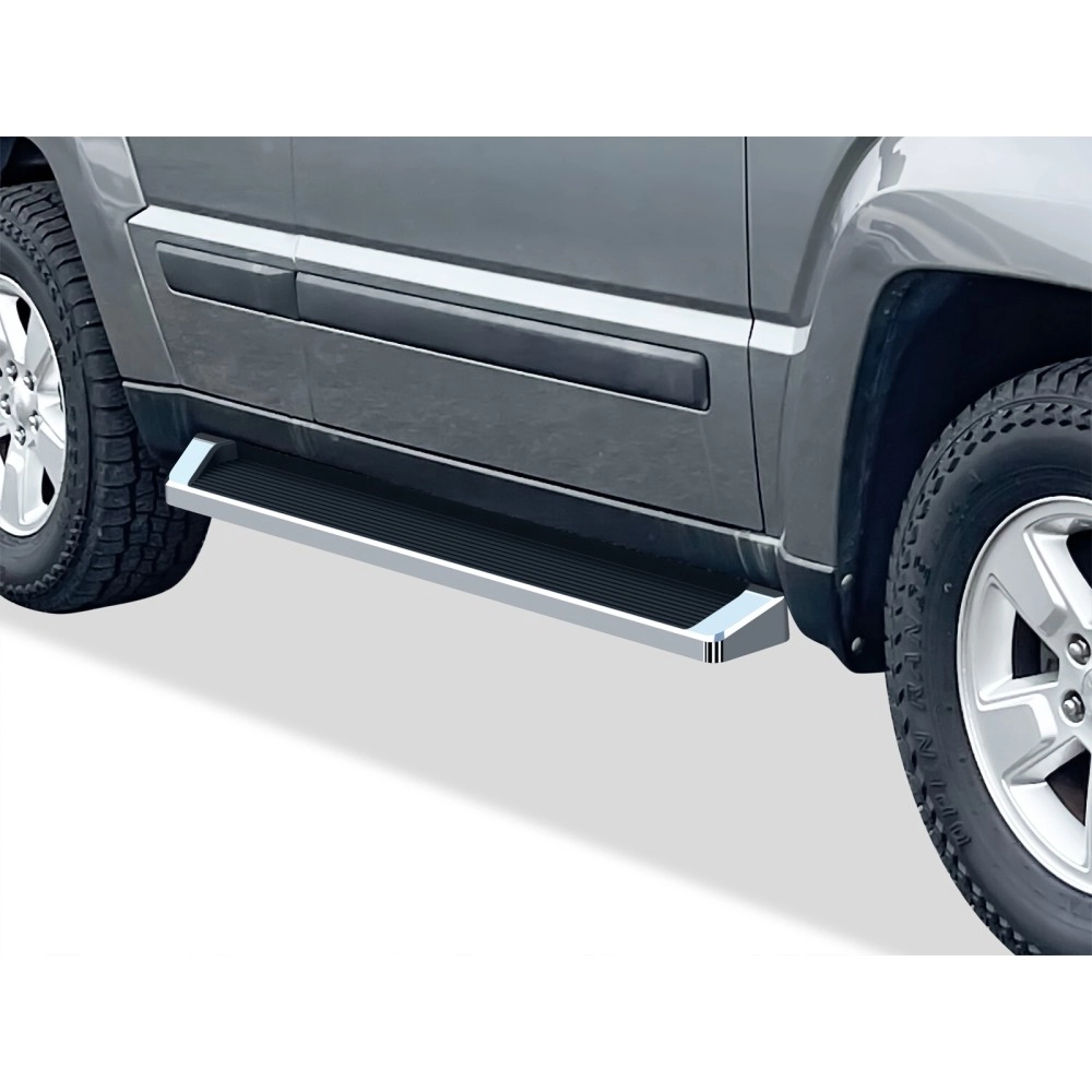 APS IB10RBA9A - 6" iRunning Board Door-to-Door Polished Aircraft Aluminum Running Boards