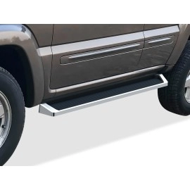 APS IB10RJH1A - 6" iRunning Board Door-to-Door Polished Aircraft Aluminum Running Boards