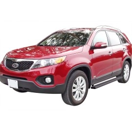 APS IB11DBG2B - 4" iStep Style Door-to-Door Black Aircraft Aluminum Side Steps