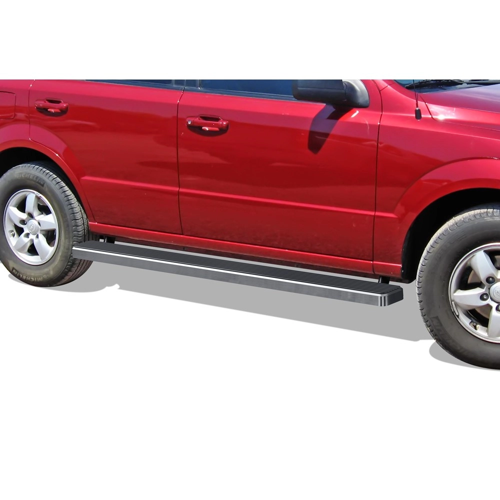 APS IB11EAB0A - 5" iStep Style Door-to-Door Hairline Stainless Steel Side Steps