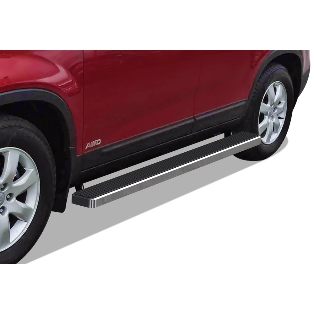 APS IB11EBG2A - 5" iStep Style Door-to-Door Hairline Stainless Steel Side Steps