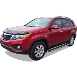 APS IB11EBG2A - 5" iStep Style Door-to-Door Hairline Stainless Steel Side Steps