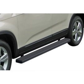 APS IB11EBG2B - 5" iStep Style Door-to-Door Black Stainless Steel Side Steps