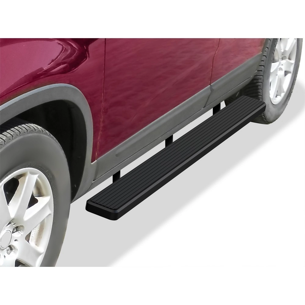 APS IB11FCC7B - 6" iStep Style Door-to-Door Black Stainless Steel Side Steps