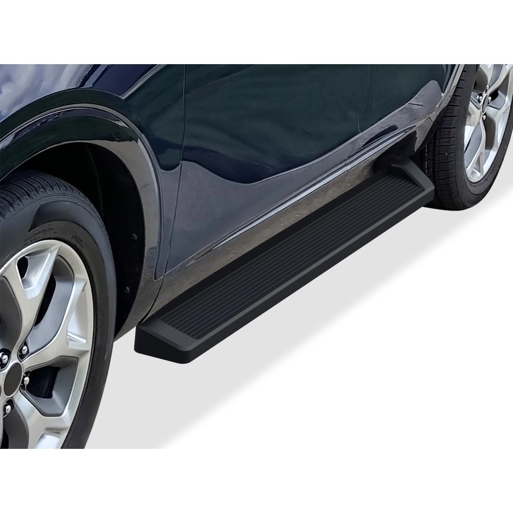 APS IB11RCC9B - 6" iRunning Board Door-to-Door Black Aircraft Aluminum Running Boards