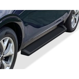 APS IB11RCC9B - 6" iRunning Board Door-to-Door Black Aircraft Aluminum Running Boards