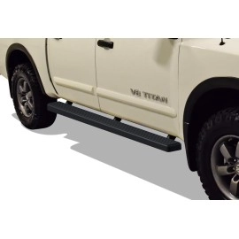 APS IB14DJE0B - 4" iStep Style Door-to-Door Black Aircraft Aluminum Side Steps