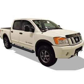 APS IB14DJE0B - 4" iStep Style Door-to-Door Black Aircraft Aluminum Side Steps