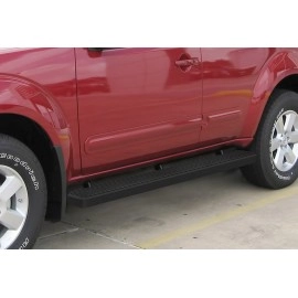 APS IB14EBB7B - 5" iStep Style Door-to-Door Black Stainless Steel Side Steps