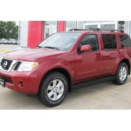 APS IB14EBB7B - 5" iStep Style Door-to-Door Black Stainless Steel Side Steps