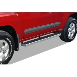 APS IB14EBB8A - 5" iStep Style Door-to-Door Hairline Stainless Steel Side Steps