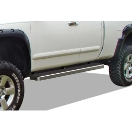 APS IB14EJD9A - 5" iStep Style Door-to-Door Hairline Stainless Steel Side Steps