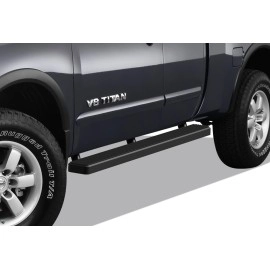 APS IB14EJD9B - 5" iStep Style Door-to-Door Black Stainless Steel Side Steps