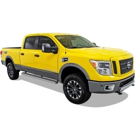 APS IB14EJE0A - 5" iStep Style Door-to-Door Hairline Stainless Steel Side Steps