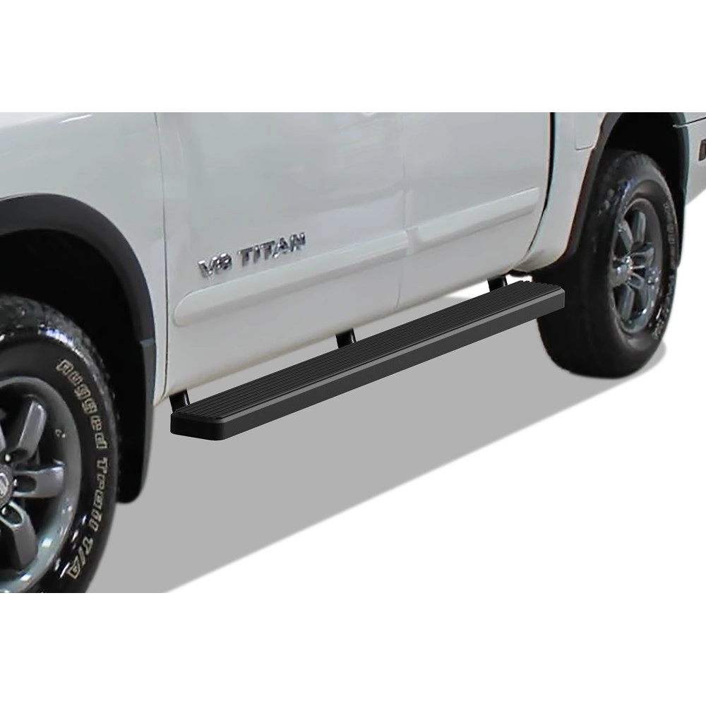 APS IB14EJE0B - 5" iStep Style Door-to-Door Black Stainless Steel Side Steps