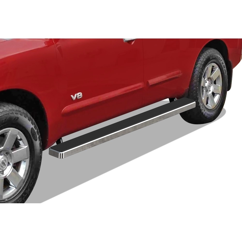 APS IB14EJI6A - 5" iStep Style Door-to-Door Hairline Stainless Steel Side Steps