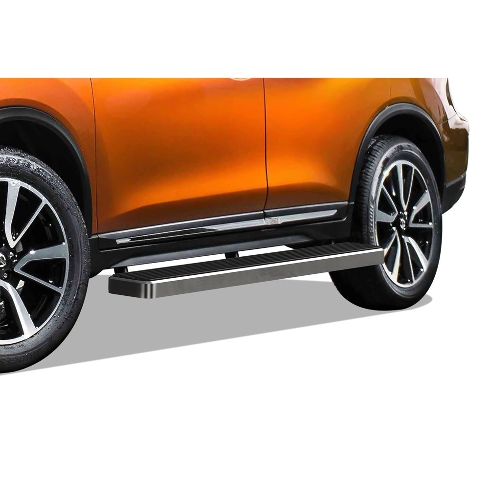 APS IB14FBF9A - 6" iStep Style Door-to-Door Hairline Stainless Steel Side Steps