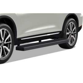 APS IB14FBF9B - 6" iStep Style Door-to-Door Black Stainless Steel Side Steps
