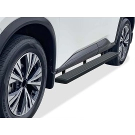 APS IB14FCF9B - 6" iStep Style Door-to-Door Black Stainless Steel Side Steps