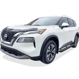 APS IB14FCF9B - 6" iStep Style Door-to-Door Black Stainless Steel Side Steps