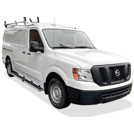 APS IB14FDJ7A - 6" iStep Style Door-to-Door Hairline Stainless Steel Side Steps