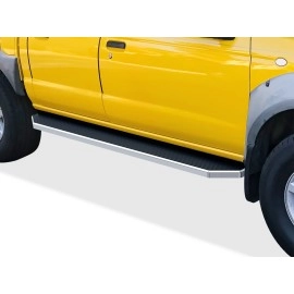 APS IB14RBB5Y - Flat Style Door-to-Door Polished Aircraft Aluminum Running Boards